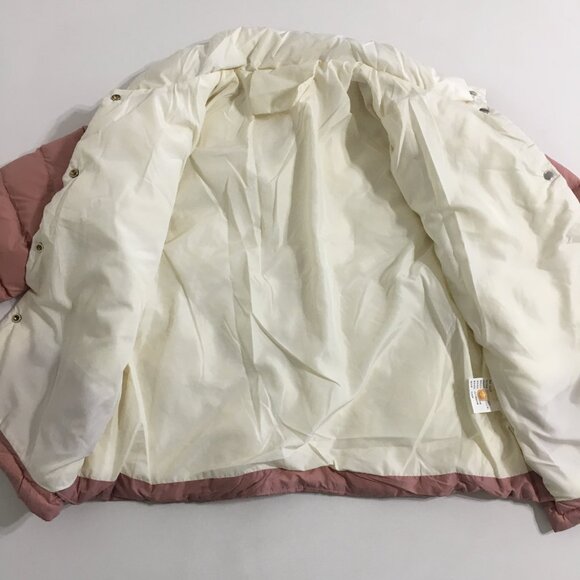 Korean Fashion Down Puffer Jacket NEW! Peach Tone Womens Medium - Picture 6 of 12